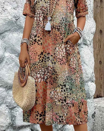 Bianca – Elegant Floral Midi Dress