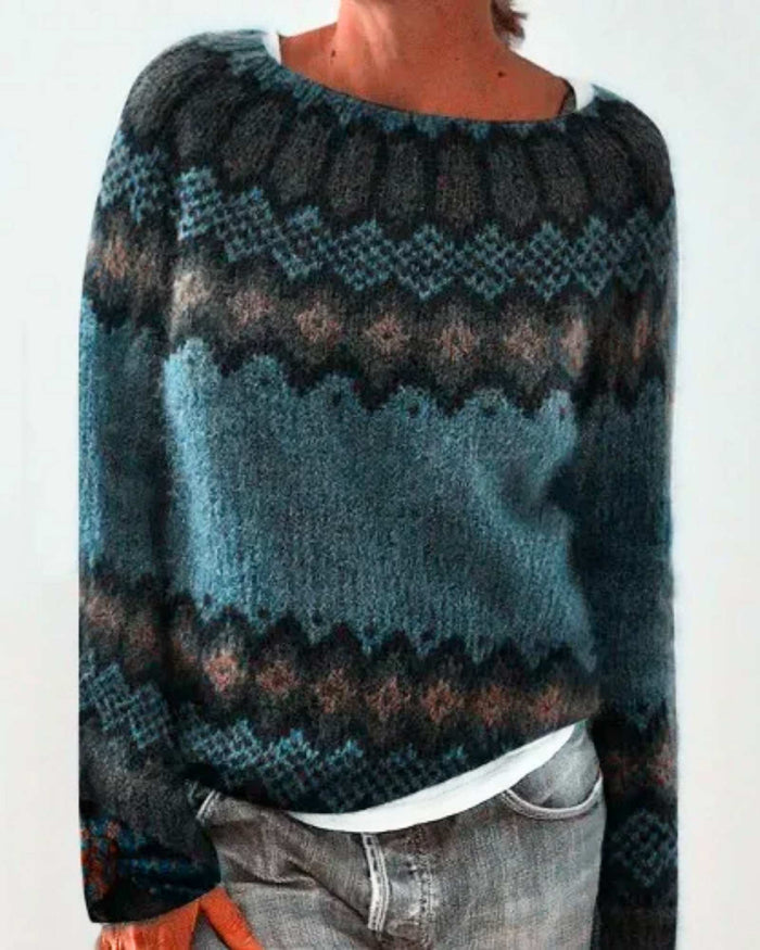 RHEA | NORDIC KNIT SWEATER