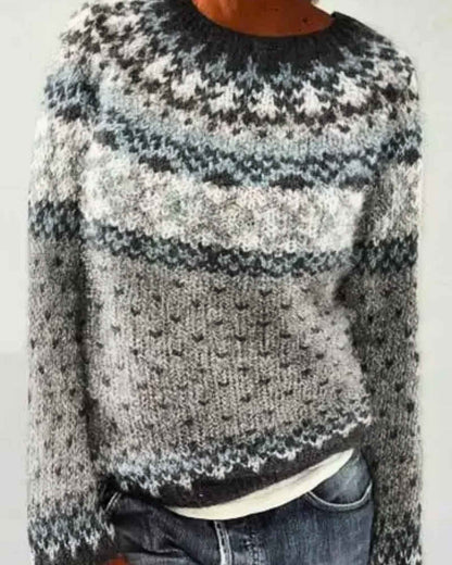 RHEA | NORDIC KNIT SWEATER