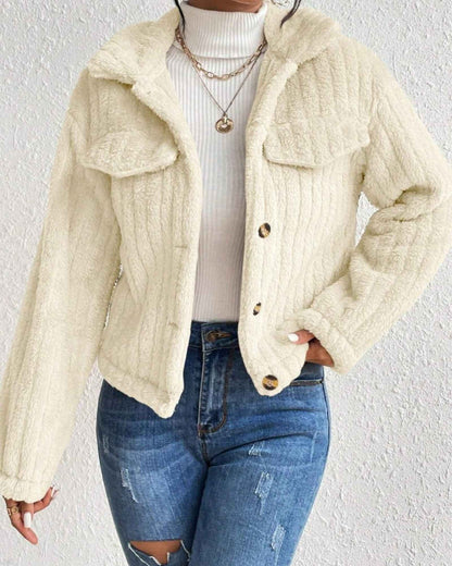 ARIELLE | COZY PLUSH BUTTON JACKET