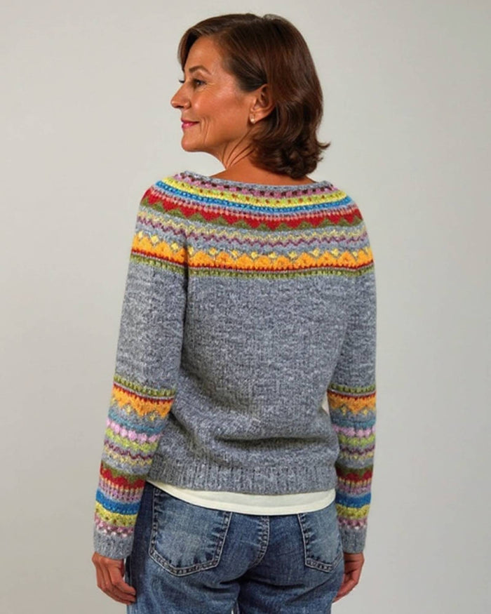 Rhea – Retro Knit Sweater