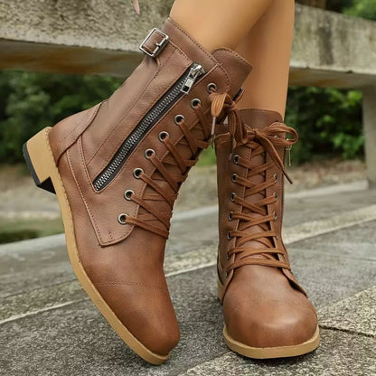 MARLENE | Everyday Lace-Up Boots