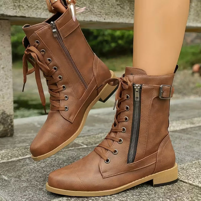 MARLENE | Everyday Lace-Up Boots