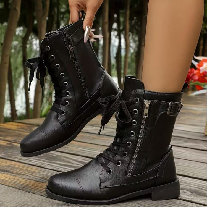 MARLENE | Everyday Lace-Up Boots