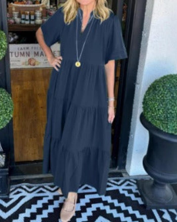 Isabelle – Flowy Tiered Maxi Dress