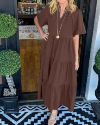 Isabelle – Flowy Tiered Maxi Dress