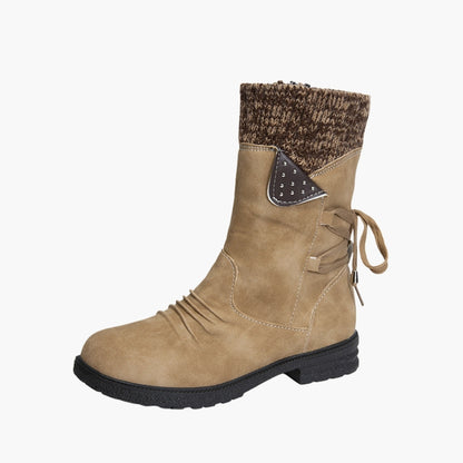 MIRELLA | Cosy Lace-Up Mid-Calf Boots