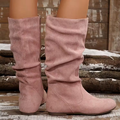 ELORA | Casual Slouchy Mid-Calf Boots