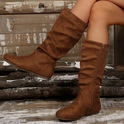 ELORA | Casual Slouchy Mid-Calf Boots