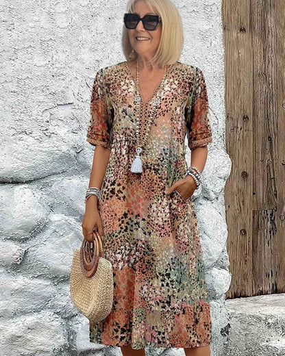 Bianca – Elegant Floral Midi Dress