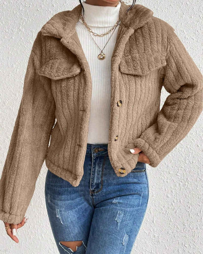 ARIELLE | COZY PLUSH BUTTON JACKET