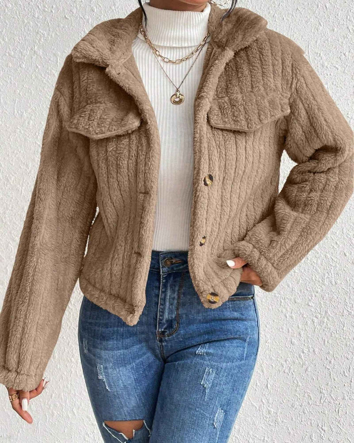 ARIELLE | COZY PLUSH BUTTON JACKET