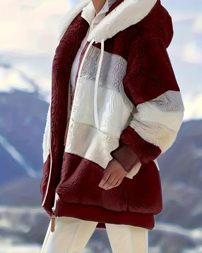 LUNA | COZY HOODED TEDDY JACKET