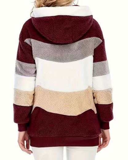 LUNA | COZY HOODED TEDDY JACKET