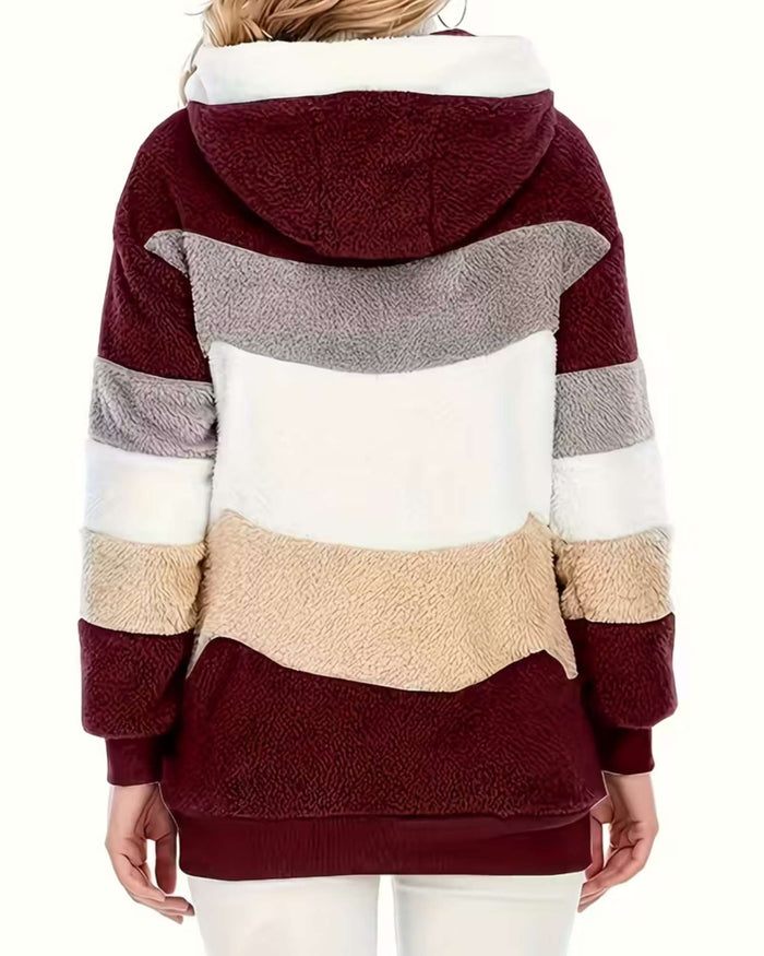 LUNA | COZY HOODED TEDDY JACKET