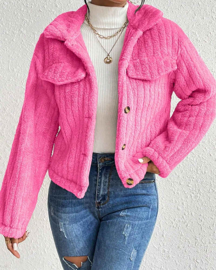 ARIELLE | COZY PLUSH BUTTON JACKET