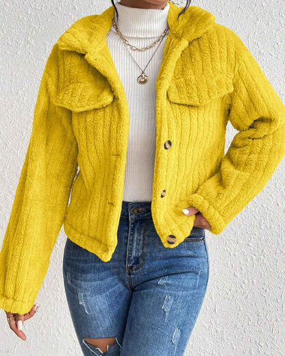 ARIELLE | COZY PLUSH BUTTON JACKET