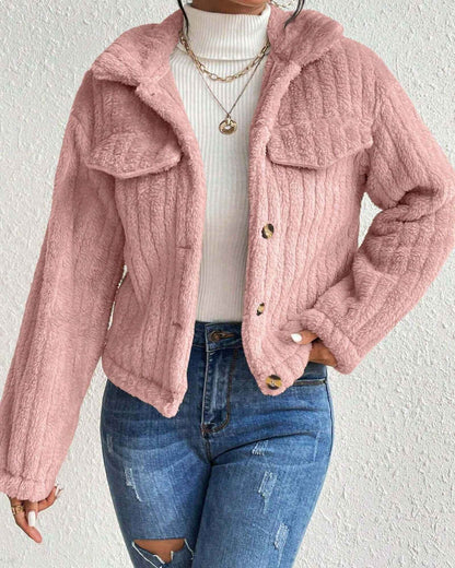 ARIELLE | COZY PLUSH BUTTON JACKET