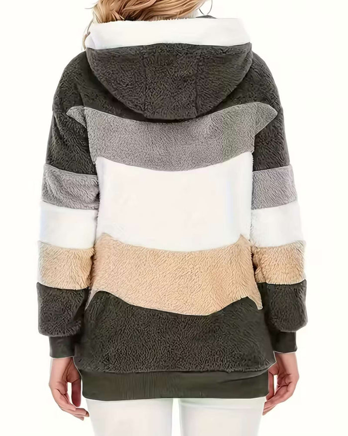 LUNA | COZY HOODED TEDDY JACKET