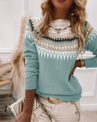 LUCIA | ELEGANT NORDIC KNIT SWEATER