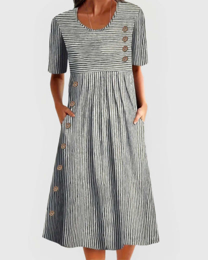 Noa – Striped Midi Dress
