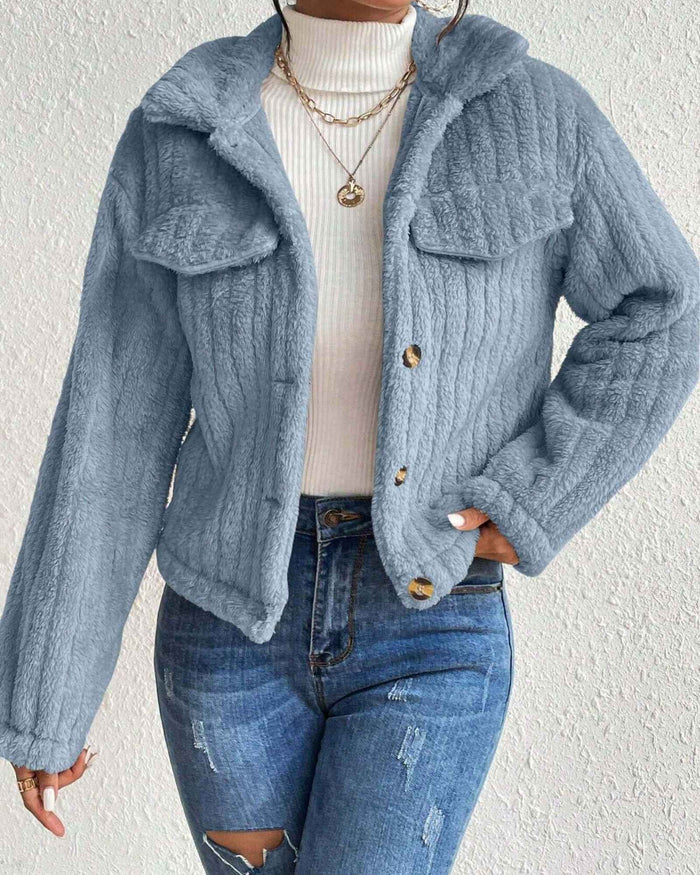 ARIELLE | COZY PLUSH BUTTON JACKET