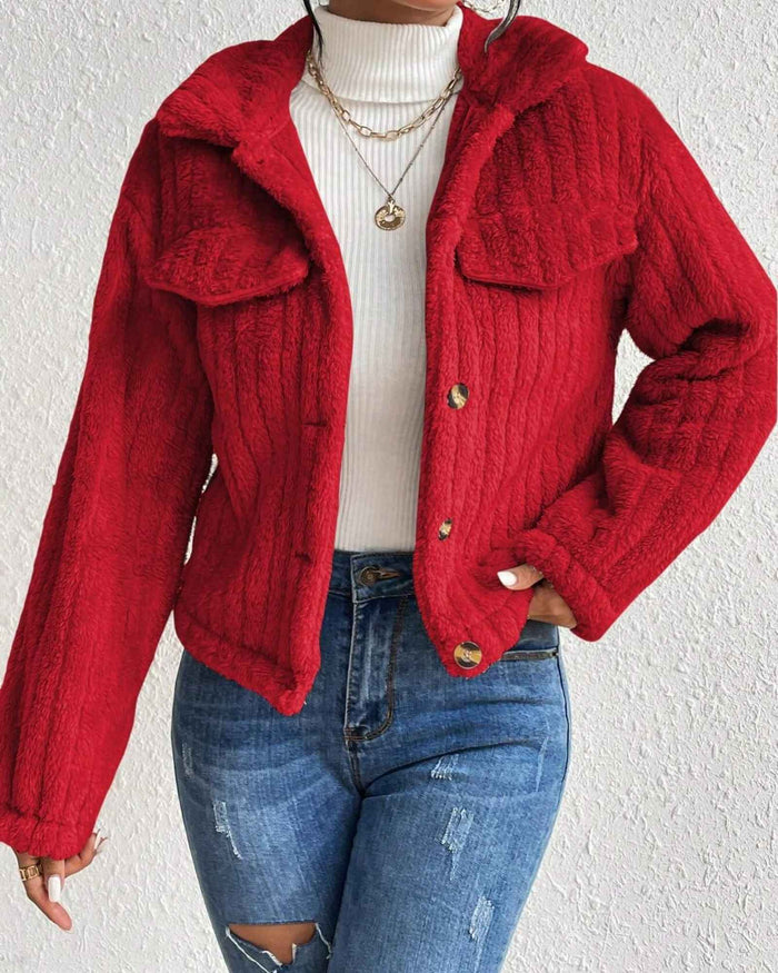 ARIELLE | COZY PLUSH BUTTON JACKET