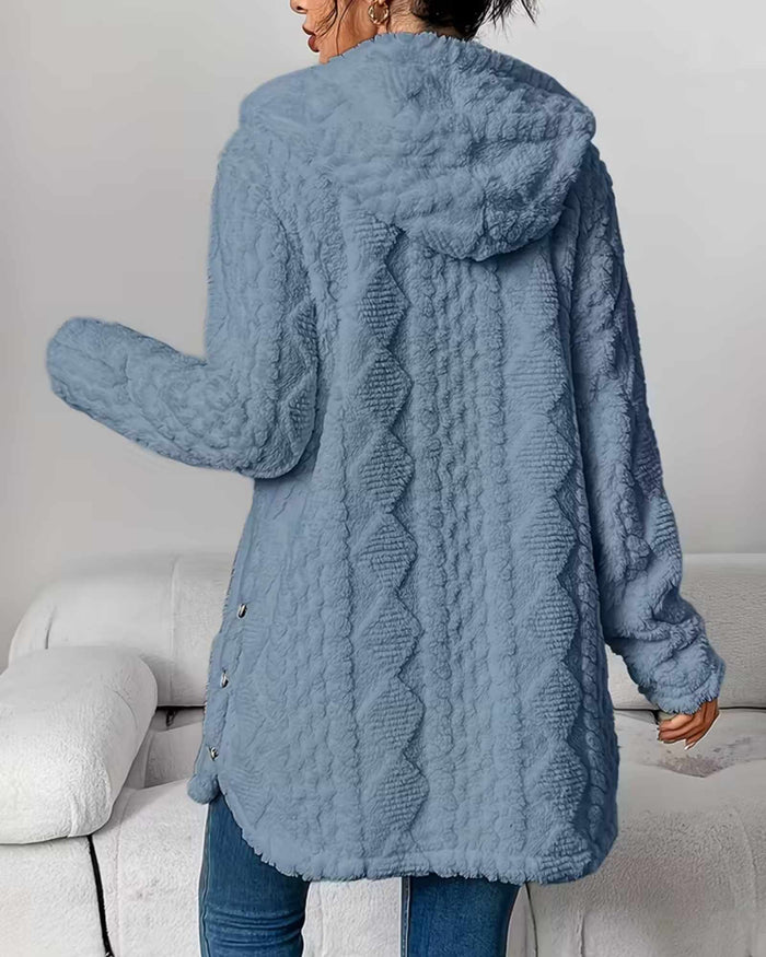 VANESSA | COZY TEXTURED HOODED JACKET