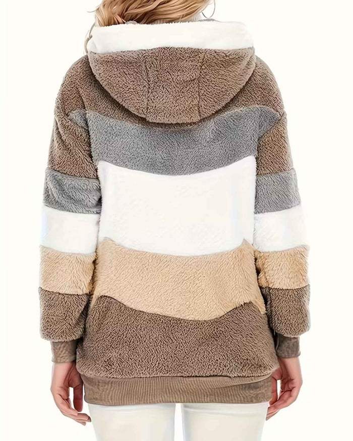 LUNA | COZY HOODED TEDDY JACKET