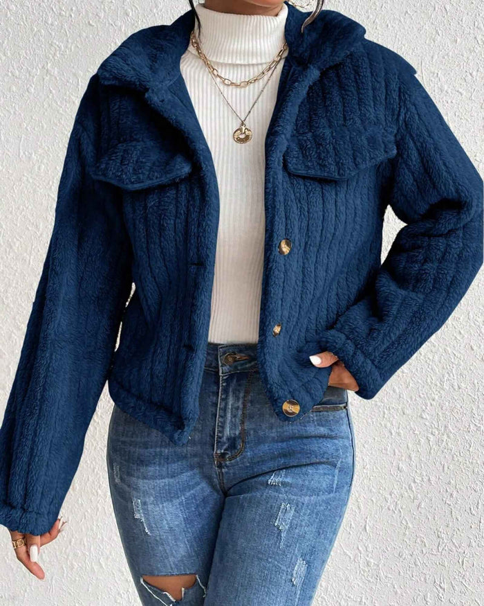 ARIELLE | COZY PLUSH BUTTON JACKET