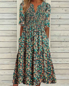 Margot – Vintage Floral Smocked Dress