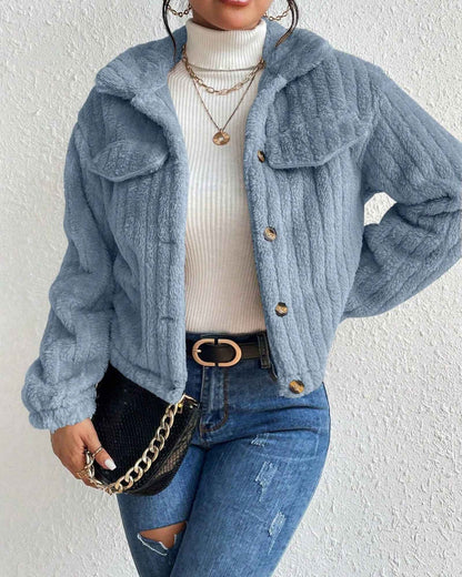 ARIELLE | COZY PLUSH BUTTON JACKET