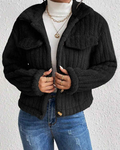 ARIELLE | COZY PLUSH BUTTON JACKET