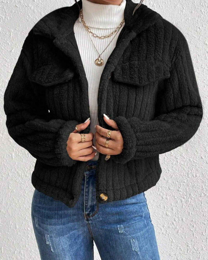 ARIELLE | COZY PLUSH BUTTON JACKET