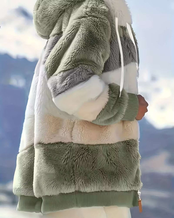 LUNA | COZY HOODED TEDDY JACKET