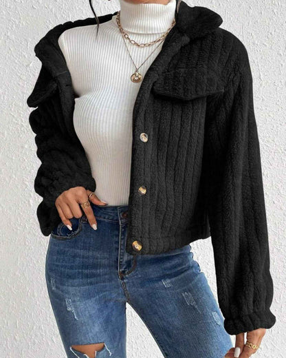 ARIELLE | COZY PLUSH BUTTON JACKET