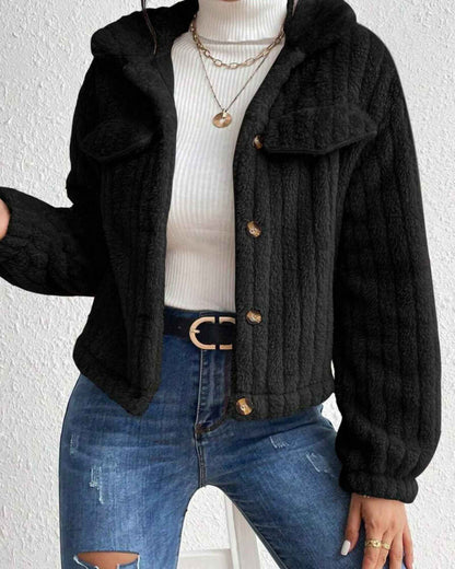 ARIELLE | COZY PLUSH BUTTON JACKET