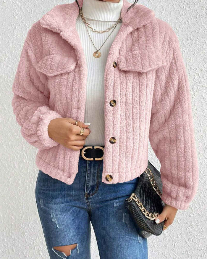 ARIELLE | COZY PLUSH BUTTON JACKET
