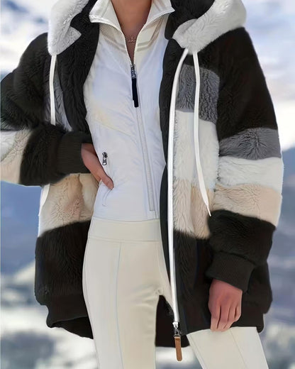 LUNA | COZY HOODED TEDDY JACKET