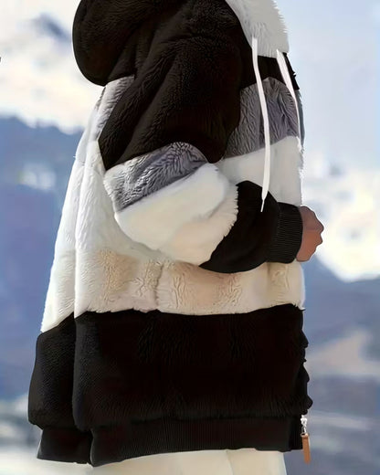 LUNA | COZY HOODED TEDDY JACKET