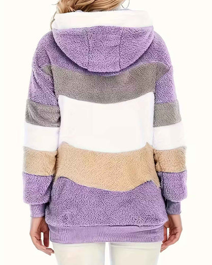 LUNA | COZY HOODED TEDDY JACKET