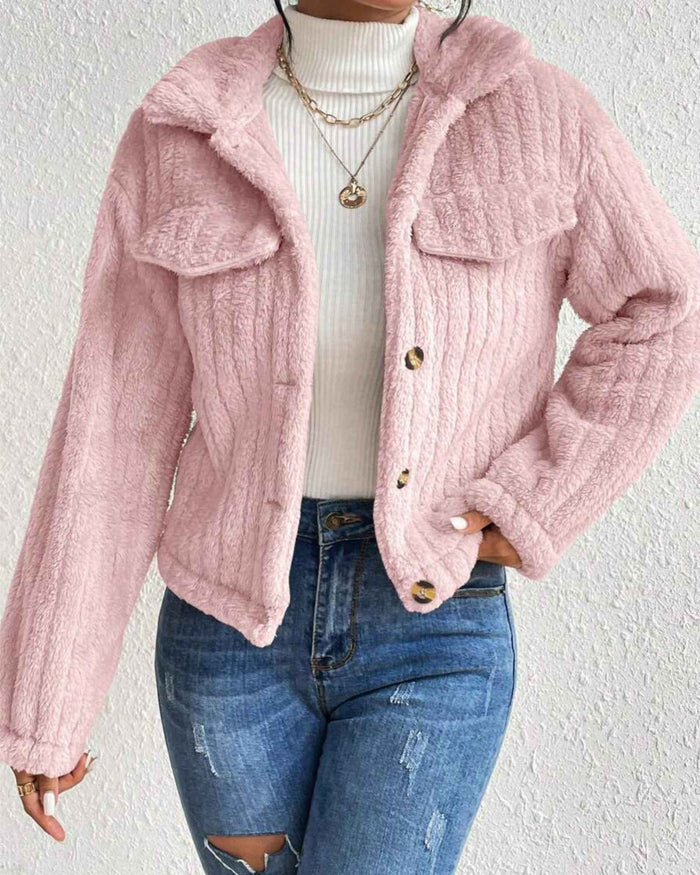 ARIELLE | COZY PLUSH BUTTON JACKET