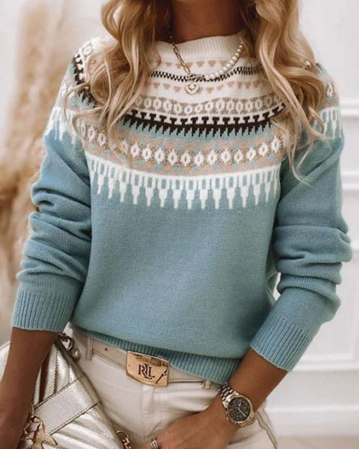 LUCIA | ELEGANT NORDIC KNIT SWEATER