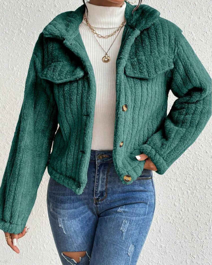 ARIELLE | COZY PLUSH BUTTON JACKET