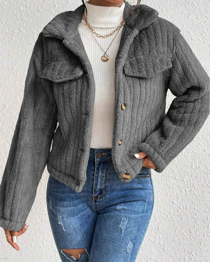 ARIELLE | COZY PLUSH BUTTON JACKET