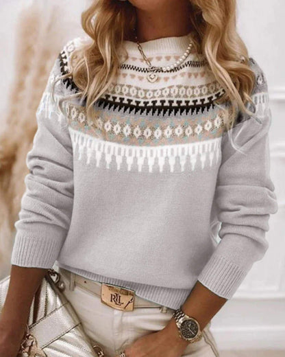 LUCIA | ELEGANT NORDIC KNIT SWEATER