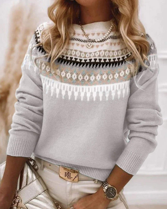 LUCIA | ELEGANT NORDIC KNIT SWEATER