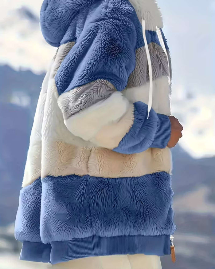 LUNA | COZY HOODED TEDDY JACKET