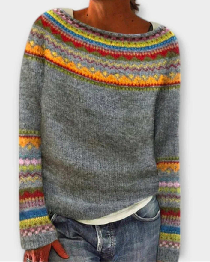 Rhea – Retro Knit Sweater