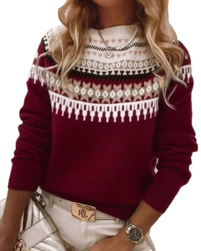 LUCIA | ELEGANT NORDIC KNIT SWEATER